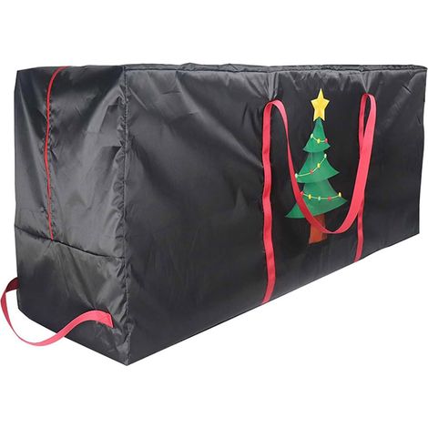 Solution de Rangement pour Sapin de Noël : Sac Imperméable Anti-Poussière 122x38x51cm, Motif Festif Père Noël, Idéal pour Préservation Long Terme (1/5)