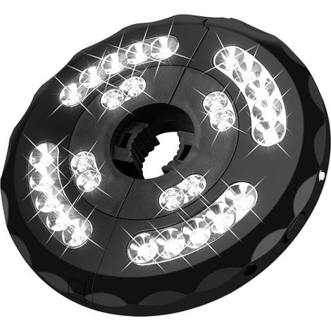 Patio Umbrella Light, LUCKYDIY Upgraded 28 LED Parasol Lights with Three Lighting Modes and USB Rechargeable for Camping Tents & Outdoor Use (1/5)