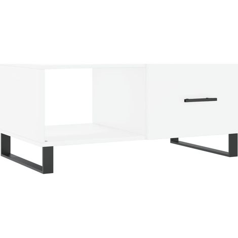 Maison Exclusive - Couchtisch Weiß 90x50x40 cm Holzwerkstoff
