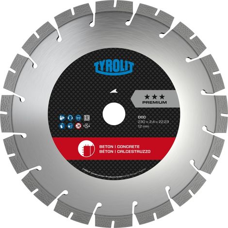 Disque à tronçonner diamanté Tyrolit Premium 125x2 4x22 23 mm