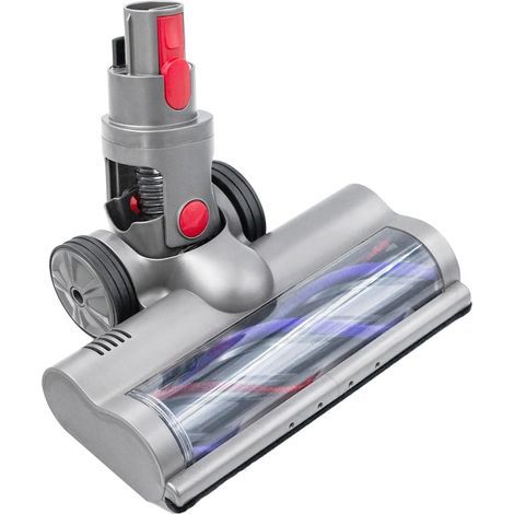 Tête de balai de remplacement compatible avec Dyson V7 V8 V10 V11 V15, avec 2 roulettes pour sols/dalles, équipé d'un LED, non compatible avec la série V6 (1/5)