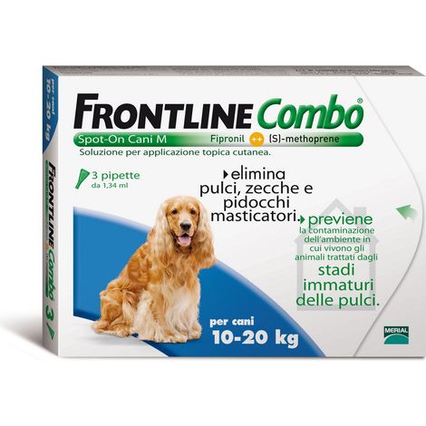 Frontline Combo 10-20 Kg Cani Medi 3 Pipette