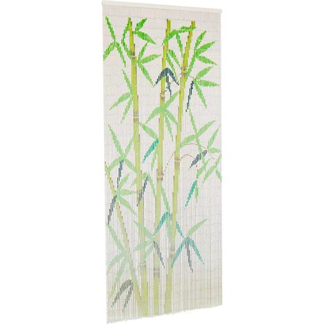 INLIFE Rideau de porte contre insectes Bambou 90 x 200 cm (1/5)