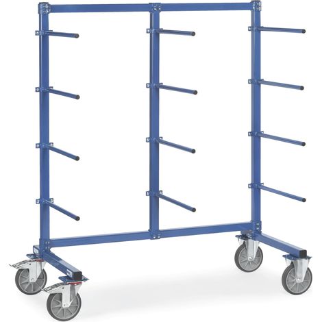 Fetra Tragarmwagen 1600x800mm, 12 Tragarme einseitig mit PVC-Schlauch überzogene Tragarme (1/2)
