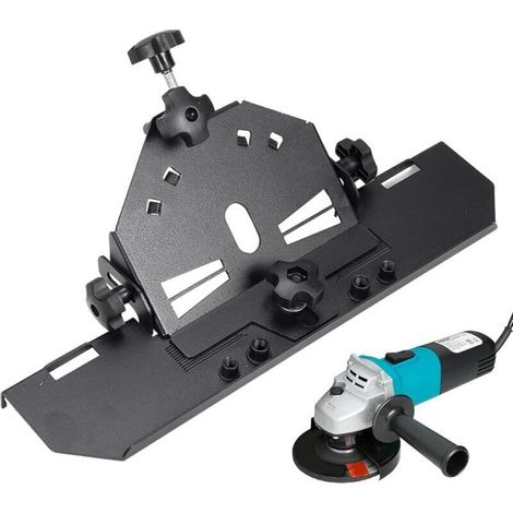 Soporte de chaflán para amoladora angular, herramienta de chaflán para baldosas cerámicas, herramienta de corte en ángulo de 45 grados, herramienta de ayuda para el corte/Chaflán tipo 125 [botón trian (1/5)