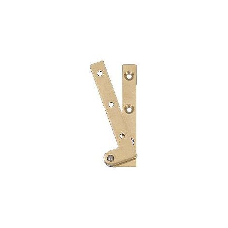 Pivots coudés avec doubles lames - laiton poli longueur 80 mm droite - A LENNE