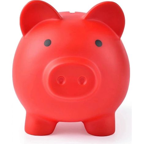 Mittelgroßes, bruchsicheres Sparschwein aus Kunststoff, Unisex-Münzbox, praktisches Geburtstagsgeschenk