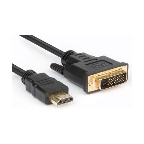 Hamlet XVCHDM-DV30 cavo e adattatore video 3 m HDMI tipo A (Standard) DVI-D Nero (1/2)