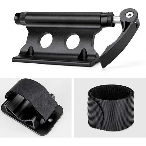SABIR Support de montage de fourche de vélo, support de montage de fourche de vélo en alliage d'aluminium avec tige à dégagement rapide, porte-bagages à clip fixe pour fourche avant de vélo pour camio (1/5)