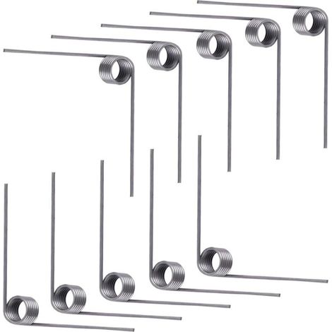10 Pièces Ressort de Torsion, Ressort de Rappel, Diamètre du Fil 0,7mm, Diamètre Extérieur 5mm, 6 Tours, Angle 90°, Pour Réparations à Domicile (1/5)