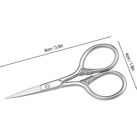 Ciseaux de tondeuse à barbe en acier inoxydable, pour barbier à usage domestique, cisaille de rasage de taille Mini, coupe de frange de sourcils (1/5)