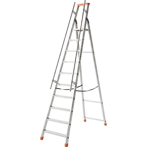 Scaletta grande altezza 13 gradini - Altezza mass. lavoro 4.99m - Q60/13M