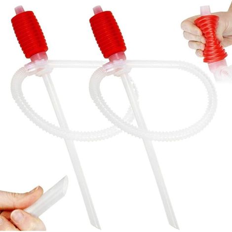 Pompe Siphon Manuel Pompe De Transfert 2PCS, Pompe Manuelle Siphon pour Essence, Carburant ou Eau pour Pompage et Transfert de Transfert de Liquide (1/4)