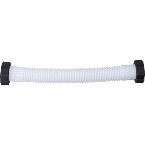 AIPERQ Ej.Life Tuyau de rechange pour pompe de piscine Intex 1,5 po de diamètre Tuyau de remplacement pour piscines hors sol Blanc 0,4 m / 1,3 pi (1/4)