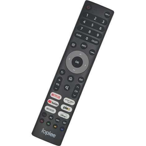 Télécommande d'origine compatible pour Ioplee IOP50QVDA IOP55QVDA IOP43BQVDA IOP43QVDA IOP40M10VDA IOP40VDA IOP65QVDA IOP24M10VDA IOP32BQVDA IOP32BVDA IOP32VDA IOP40BVDA IOP40BVDA IOP40BVDA OP32QM 10 (1/5)