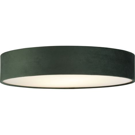 Plafonnier Drum Pleat Velours vert 50cm - 23298-3GR (1/5)