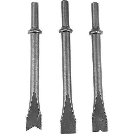 Ensemble de 3 pièces pour marteau pneumatique, burin pneumatique et foret pneumatique extra long (1/5)
