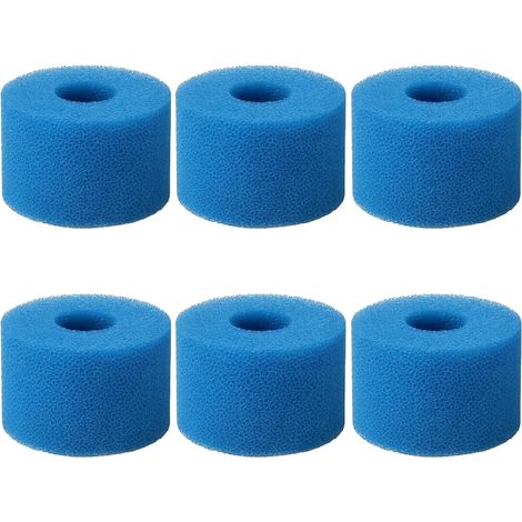 6 Pièces Éponge Filtrante de Type S1 pour Spa Lavable Haute Densité Filtre Mousse Type S1 Réutilisable, Cartouche Filtre Mousse S1 pour Piscine Spa (1/5)