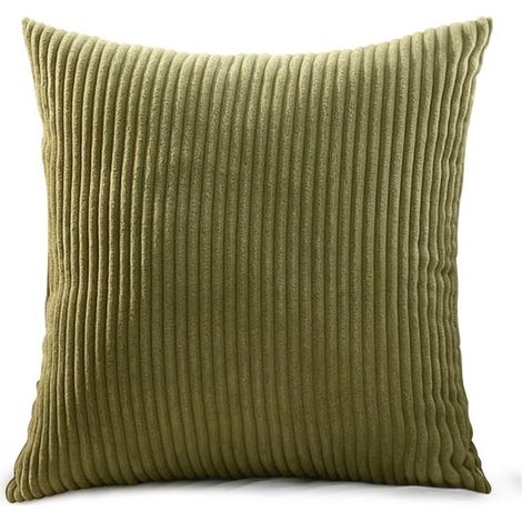 Funda de cojín，8080 cm，1 pieza，6XL，sala de estar y hogar，Funda de cojín para sofá cama，Decoración de sofá de pana，Funda de cojín de pana (1/5)