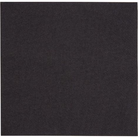Serviettes snacking 2 plis pliage 1/4 330mm noires (lot de 2000) - FIESTA RECYCLABLE (1/3)