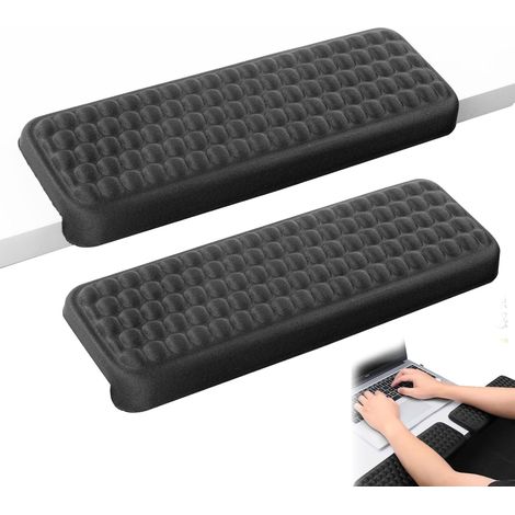 JSSEVN-Lot de 2 Forme L Repose Bras Bureau, Repose Poignet Clavier En Mousse à Mémoire de Forme En Forme de L Avec Surface Antidérapante (1/5)