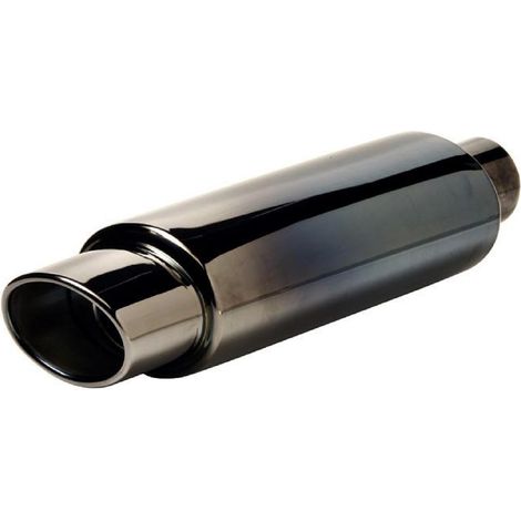 Silencieux Echappement Universel sortie gun metal - Inox