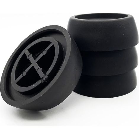 Patins anti-vibrations pour machine à laver, paquet de 1, noirs, lot de 4 (1/3)