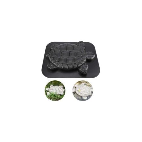 Moule à pavés en forme de tortue en plastique, moule en béton moyen, dalles de jardin, moule pour allée de jardin, 40 x 34 x 4 cm, pierres décoratives pour pelouse et jardin (1/5)