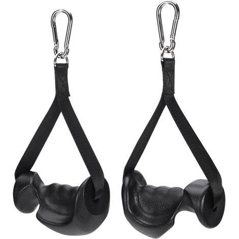 1 paire de poignées de fitness surdimensionnées ergonomiques pour exercice, câble d'entraînement, accessoires de machine à gros exercices ergonomiques (1/5)