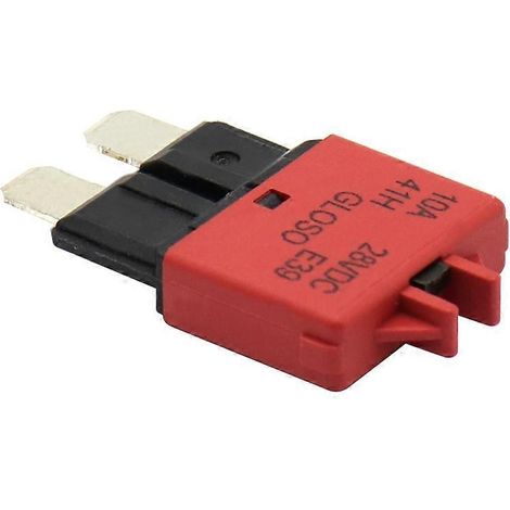 Fusibles de déclenchement de disjoncteur 10 A 28 V CC, fusible standard à réarmement manuel (rouge)-Red