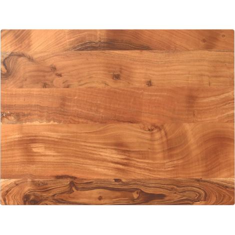 Dessus de table-Plateau de Table de Remplacement 70x50x2,5 cm rectangulaire bois massif d'acacia 583183 (1/5)