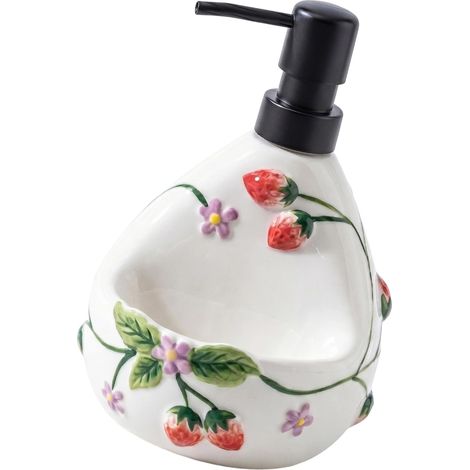 Filiyano-Distributeur de savon à bouchon foncé avec poche avant pour une utilisation quotidienne au lavabo (1/5)