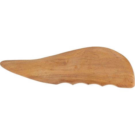Planche en bois Gua Sha en forme de faucille, massage corporel et facial, outil de raclage pour perte de poids et modelage (1/5)