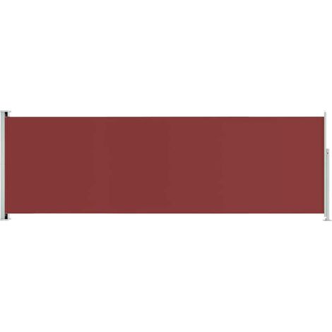 Tenda da Sole Laterale Retrattile per Patio 200x600 cm Rossa vidaXL
