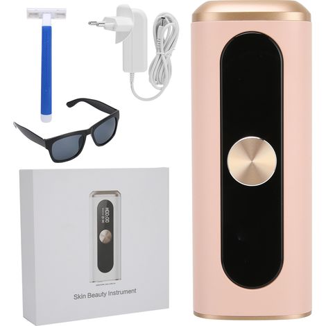 Épilateur Lumière Pulsée 5 Niveaux Professionnel pour Épilation Corporelle sans Douleur 110‑240V Prise UE Rose (1/5)