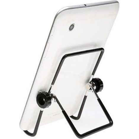Support Portable Noir en Alliage D'aluminium pour Tablette Pliable et Réglable Angle de Vue Confortable, pour Bureau et Tablette PC (1/5)