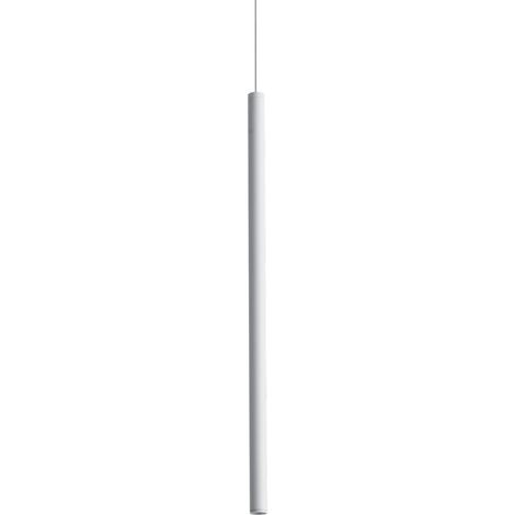 Ideal Lux LOOK Suspension extra-plate de 40 cm, blanche, 1 LED 220 lm 3000 K