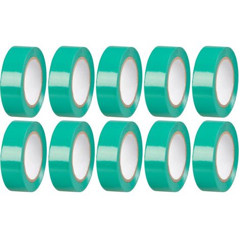 Klebeband Strend Pro, 19 mm, L-10 m, max. 80C, 600V, grun, Isolierband, selbstklebend, PVC, Packung 10 Stk. (1/5)