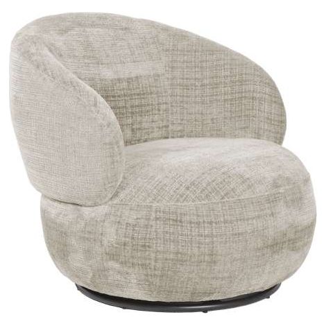 Poltrona Cleo girevole beige 74x83x69 cm design moderno interno (1/5)