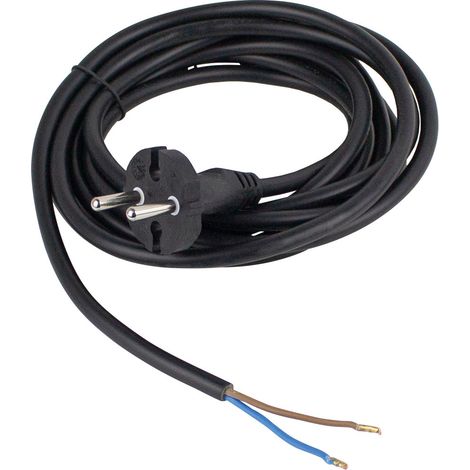 Bohrmaschinen-Anschlussleitung 230V 16A 3m H05VV-F 2x1,0 IP20