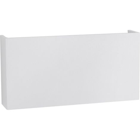 Merano Cajon Applique Murale Extérieure Up Down 2 Lumières Aluminium Blanc, Verre LED 2x5W 550Lm 3000K IP54