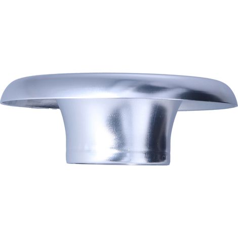 Adaptateur de Turbo à Air Froid 4in, Embout de Corne de Vitesse CNC en Aluminium pour Accessoires Auto, Argent (1/5)
