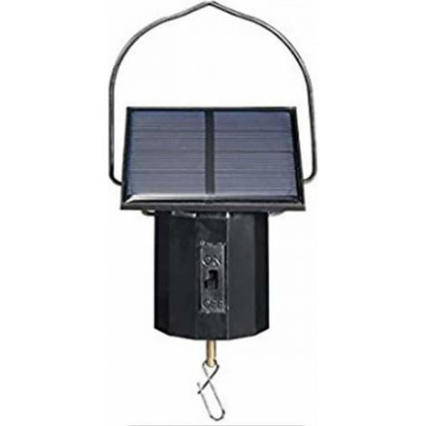 Moulinet à vent électrique à moteur solaire suspendu en métal, grand modèle (1/5)