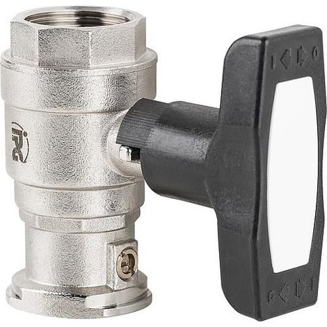 Robinet spherique T-isolation anti-thermosiphon,bride x fem DN25(1"),PN20,passage intégral