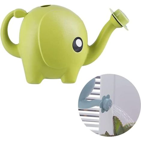 25x15x11cm Elephant Watering Can Lightweight Watering Can for Garden Plants Green