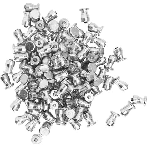 Vis à goujon de pneu argentées, 100 pièces, pour voiture, camion, vélo, botte, moto, ATV, SUV, accessoires automobiles (1/5)