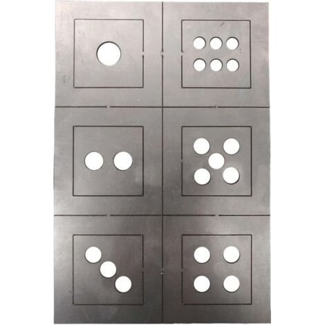 Kit de soudage aux dés, kit de pratique de soudage en acier doux  Équipement de soudage d'acier doux,Tôles métalliques robustes en acier à faible teneur en carbone pour les débutants pratiquant (1/4)