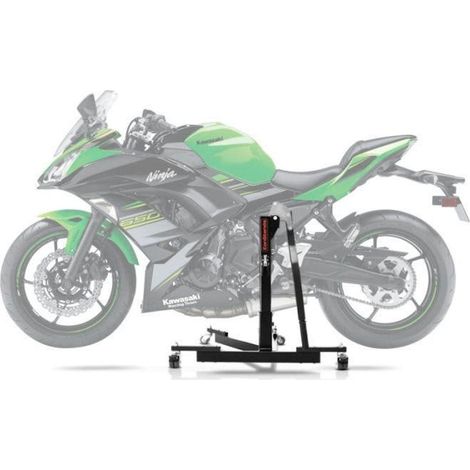 Zentralheber Motorrad - ConStands Power-Evo - Kompatibel mit Kawasaki Ninja 650 - Tragfähigkeit 300 kg - Leicht 17 kg