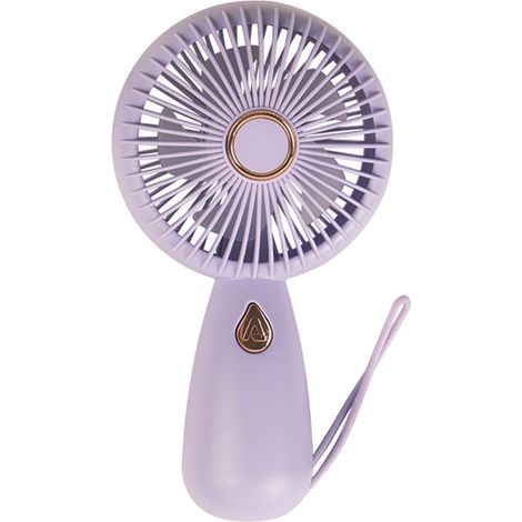 Ventilateur portable universel : rechargeable USB, dimensions : 9 x 4 x 16 cm, avec lumières colorées (1/5)