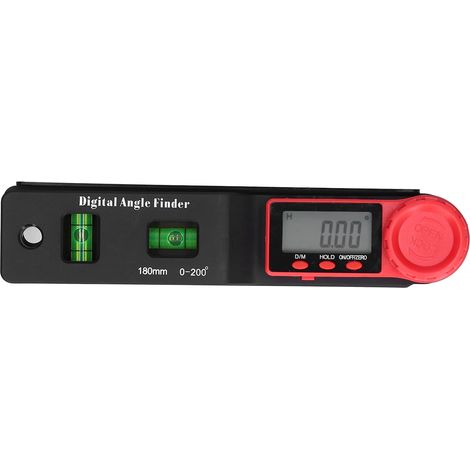 Règle numérique avec arrêt automatique, écran LCD, plastiques techniques, jauge d'angle numérique (1/5)